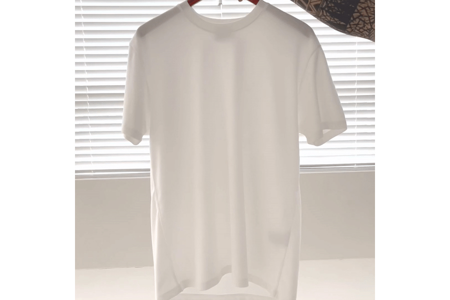 반팔 티셔츠 크림 색상 이미지-S1L5