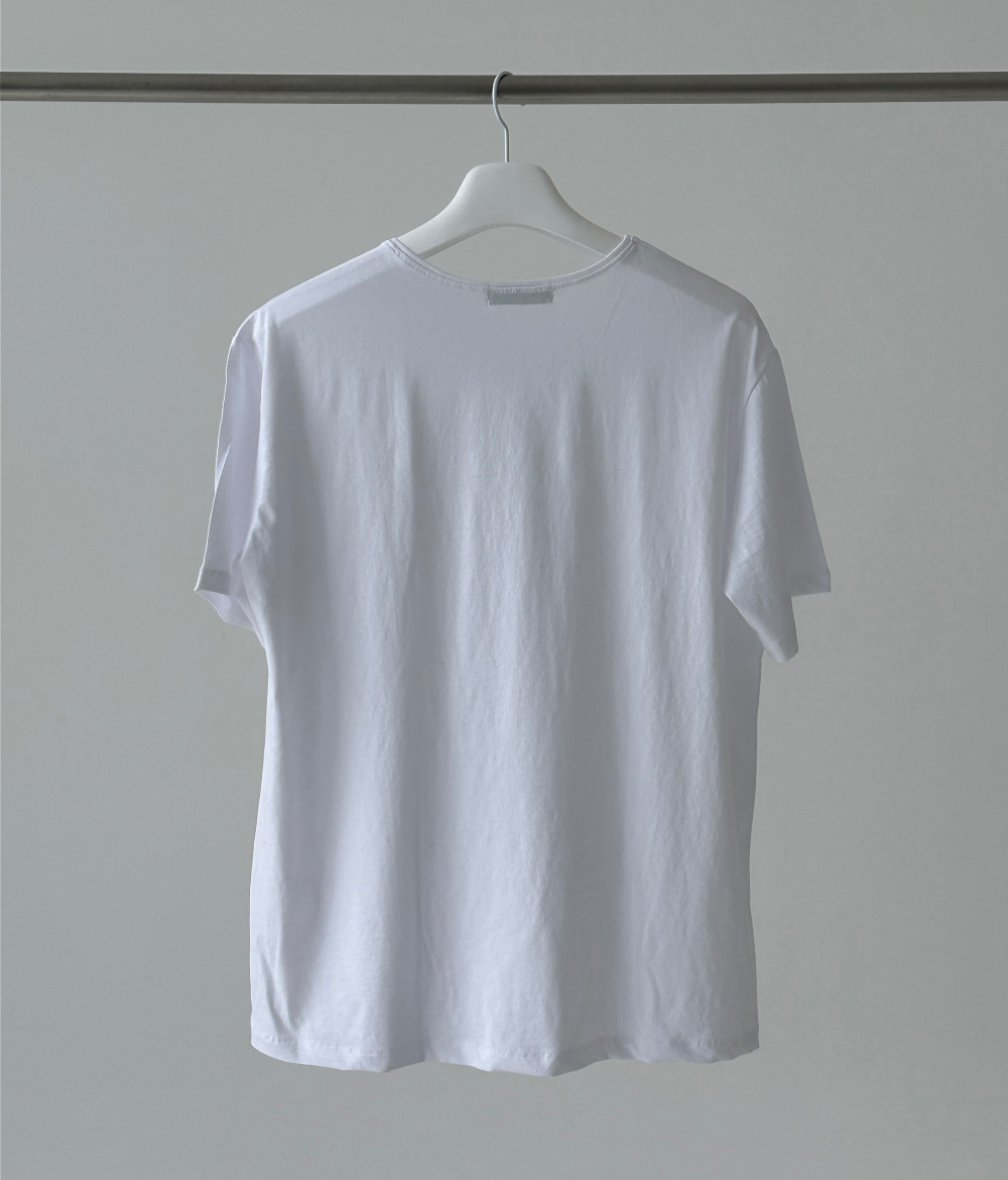 반팔 티셔츠 라벤더 색상 이미지-S1L42