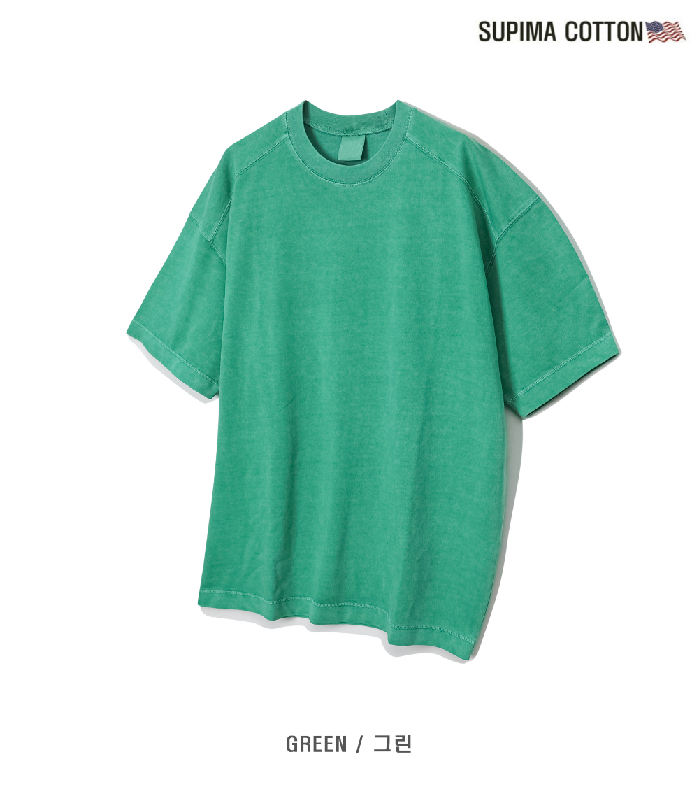 반팔 티셔츠 민트 색상 이미지-S2L16