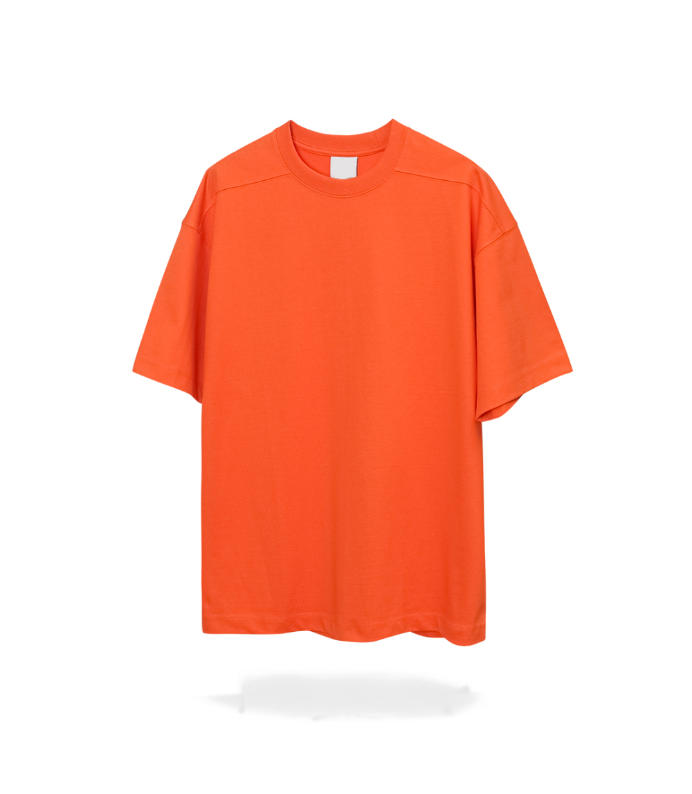 반팔 티셔츠 오렌지 색상 이미지-S1L103