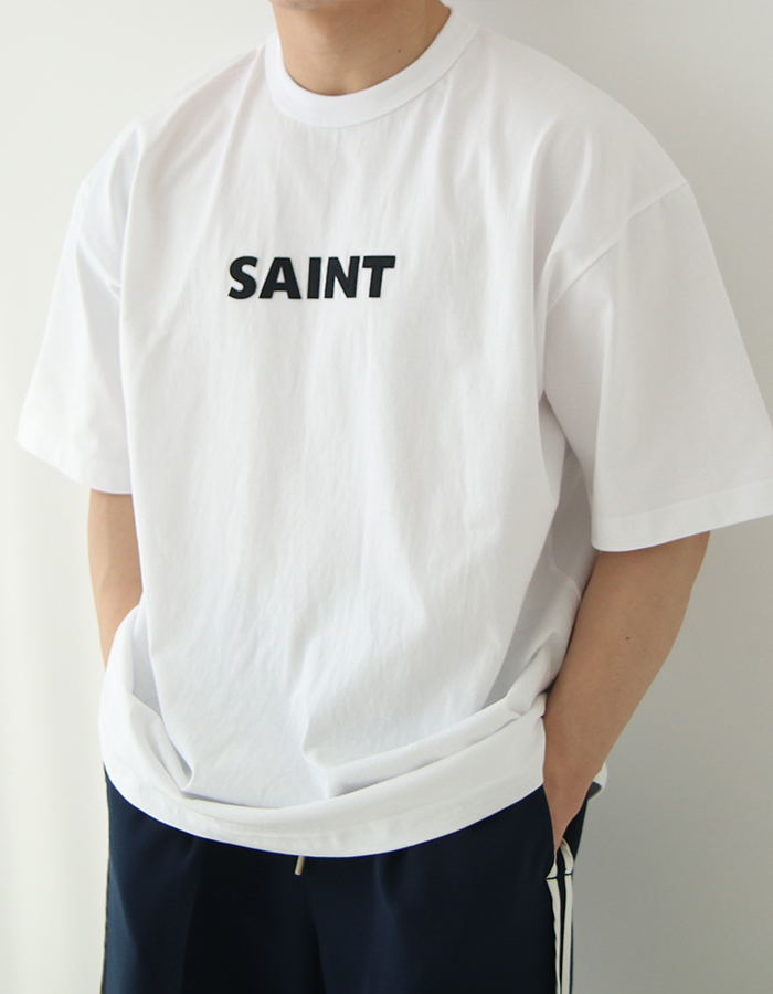 SAINT 패치 하프 티셔츠 (5Color)