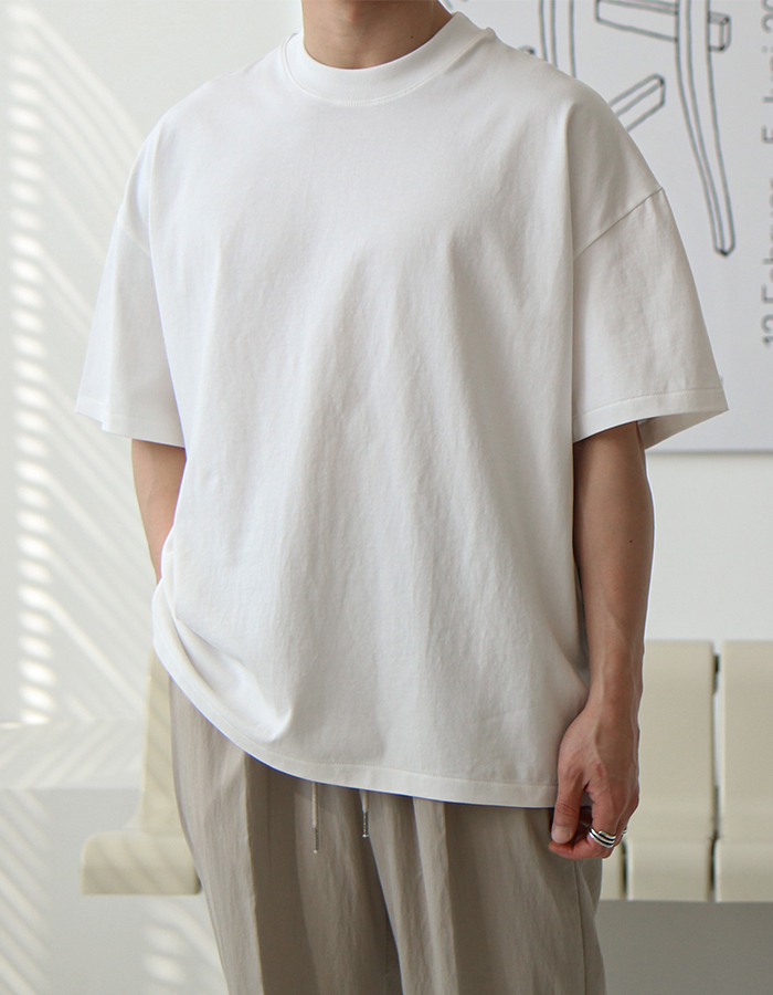 하이퀄리티 수소 하프 티셔츠 (7Color)