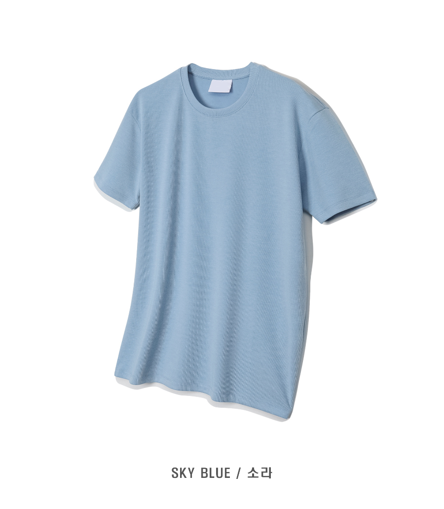 반팔 티셔츠 라벤더 색상 이미지-S2L24