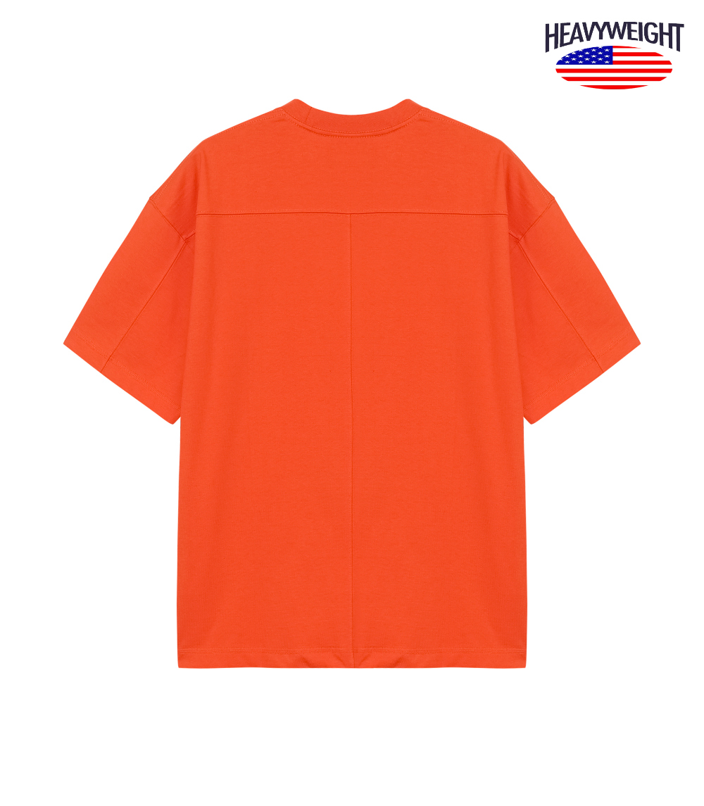 반팔 티셔츠 오렌지 색상 이미지-S1L104