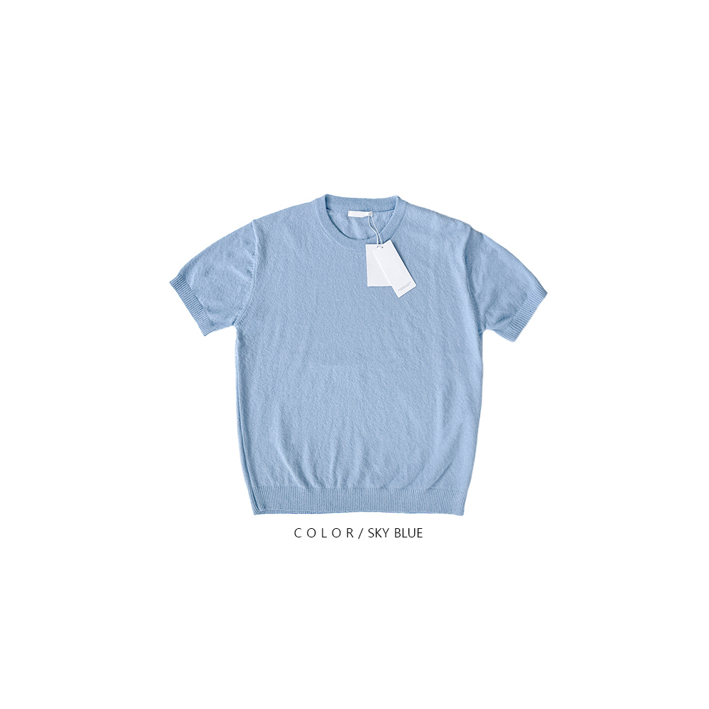 반팔 티셔츠 라벤더 색상 이미지-S1L34
